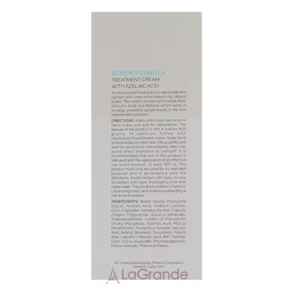 Holy Land Cosmetics Renew Formula Treatment Cream With Azelaic Acid ˳��������� ���� �� ���������� ��������