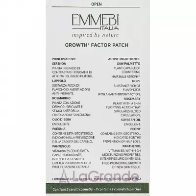 Emmebi Italia Bionature Mineral Treatment Growth Factor Patch  