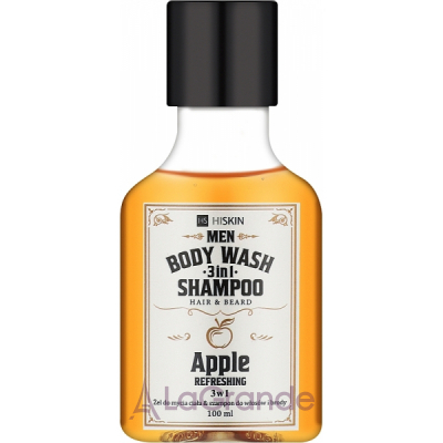 HiSkin 3 in 1 Whisky Apple Body Wash and Hair and Beard Shampoo    3  1 (//) 