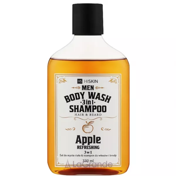HiSkin 3 in 1 Whisky Apple Body Wash and Hair and Beard Shampoo ���� ��� ���� 3 � 1 (���/�������/�������) 
