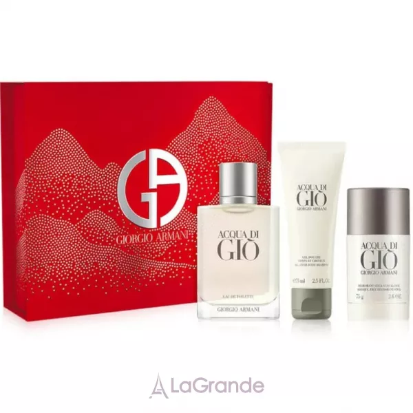 Armani Acqua di Gio Eau de Toilette 2024 ���� (�������� ���� 100 �� + ������� ���� ������ 75 �� + ����������-��� 75 ��)