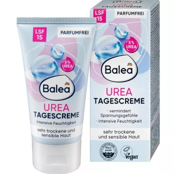 Balea Urea Tagescreme LSF15 5% Urea ������ ���� ��� ������� �� ���������