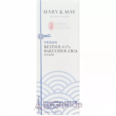 Mary & May Retinol 0.1% Bakuchiol Cica Serum Seoul Edition       