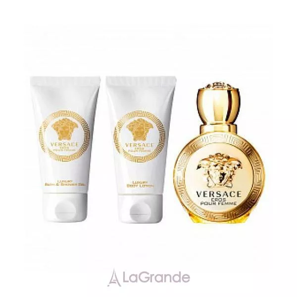 Versace Eros Pour Femme ���� (����������� ���� 5 �� + ���� ��� ���� 25 �� + ������� ��� ��� 25 ��)