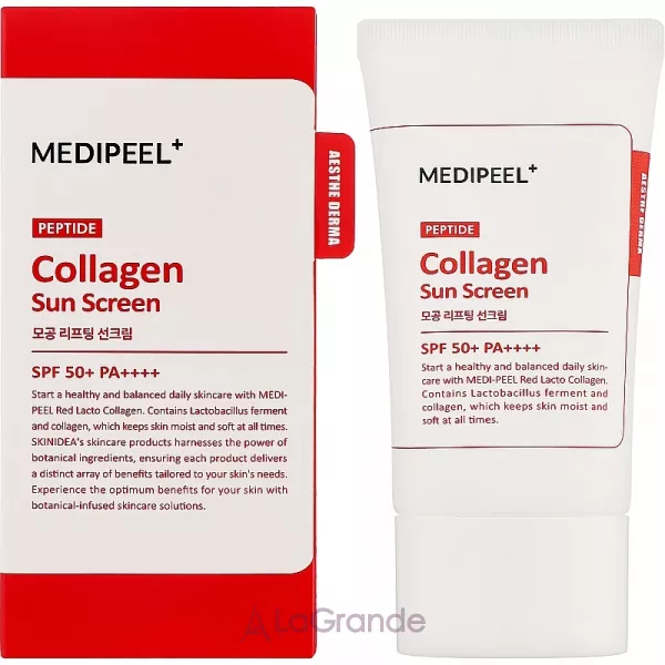 Medi-Peel Red Lacto Peptide Collagen Pore Lifting Sun Cream SPF 50+ PA++++ �������������� ���� ��� ������� ��� � ���������� � ���������