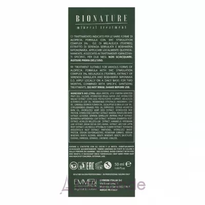 Emmebi Italia BioNature Mineral Treatment Alopecia Lotion         