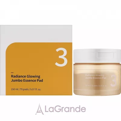 Numbuzin No.3 Radiance Glowing Jumbo Essence Pad -    