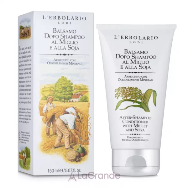 L'Erbolario Balsamo Dopo Shampoo Al Miglio & Alla Soja ������� ��� ������� �� ����� ����� �� ��