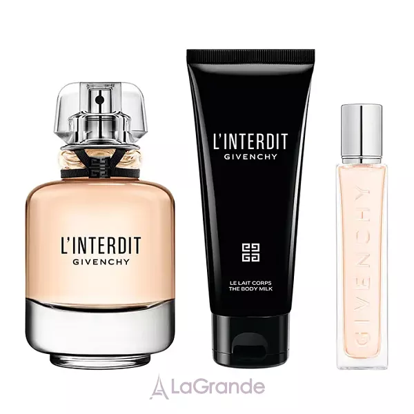 Givenchy  L'Interdit ���� (����������� ���� 80 �� + ������� ��� ��� 75 �� +  + ����������� ���� 12.5 ��)