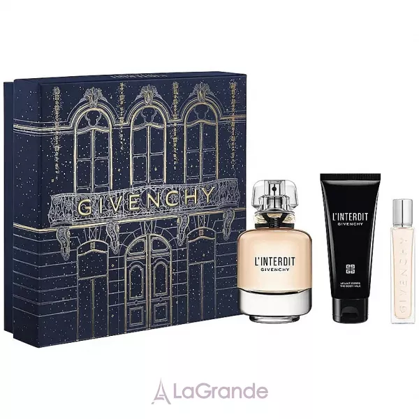 Givenchy  L'Interdit ���� (����������� ���� 80 �� + ������� ��� ��� 75 �� +  + ����������� ���� 12.5 ��)