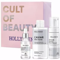Hollyskin Black Caviar Vitalize Basic Care ����� (foam/150ml + ser/50ml + toner/250ml)
