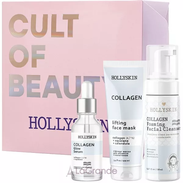 Hollyskin Collagen Intensive Care ����� (mask/100ml + foam/150ml + ser/50ml)