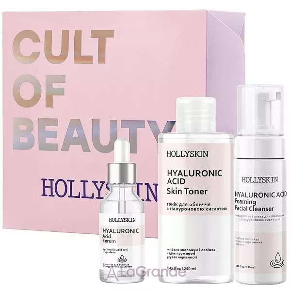 Hollyskin Hyaluronic Acid Basic Care ���� (foam/150ml + ser/50ml + toner/250ml)