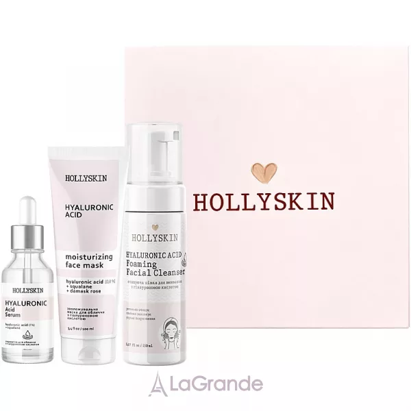 Hollyskin Hyaluronic Acid Intensive Care ����� (mask/100ml + foam/150ml + ser/50ml)