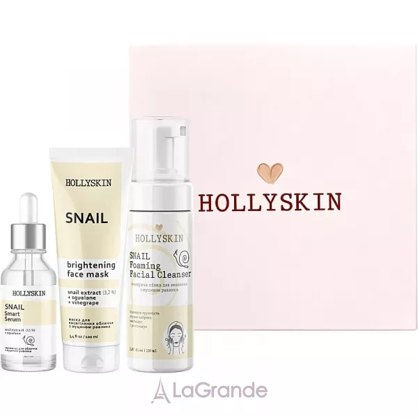 Hollyskin Snail Smart Intensive Care ���� (mask/100ml + foam/150ml + ser/50ml)