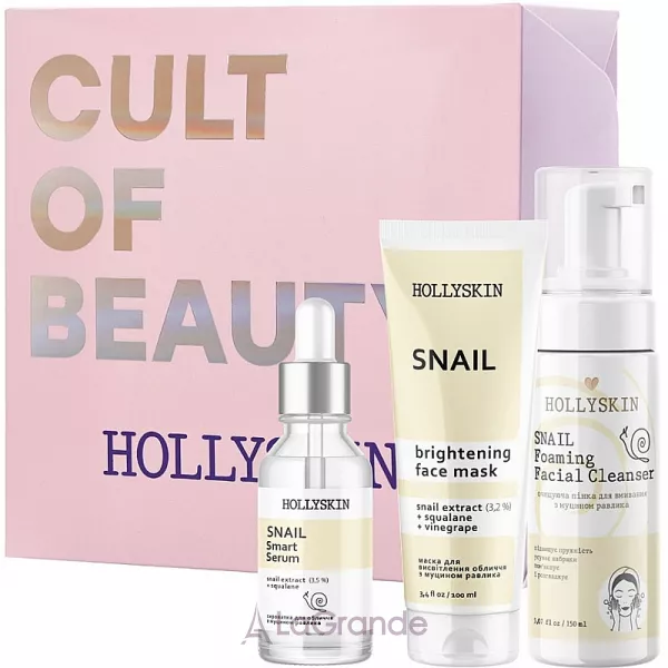 Hollyskin Snail Smart Intensive Care ���� (mask/100ml + foam/150ml + ser/50ml)