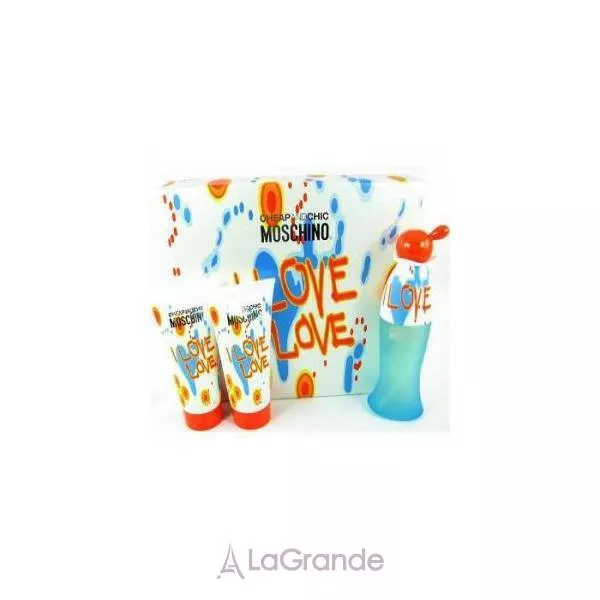 Moschino Cheap and Chic I Love Love ���� (�������� ���� 30 �� + ���� ��� ���� 25 �� + ������� ��� ��� 25 ��)