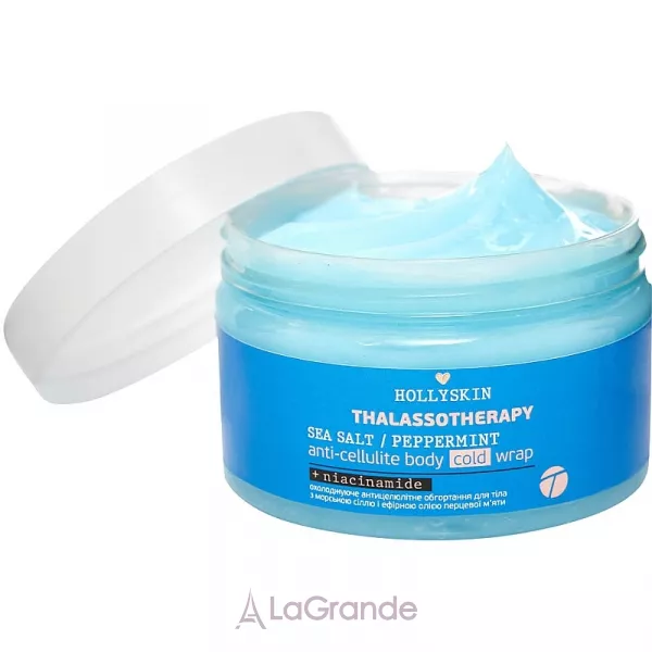 Hollyskin Thalassotherapy Sea Salt Peppermint Anti-cellulite Body Cold Wrap ����������� ��������������� ����������� ��� ���� � ������� ����� � ������� ������ �������� ����