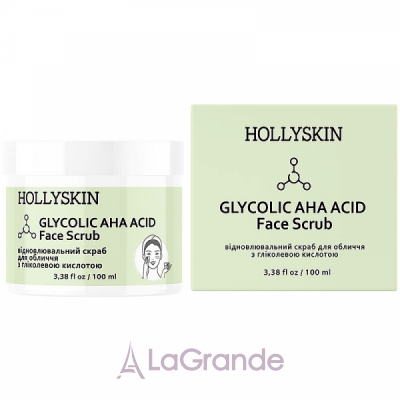 Hollyskin Glycolic AHA Acid Face Scrub      