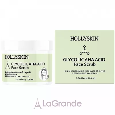 Hollyskin Glycolic AHA Acid Face Scrub      