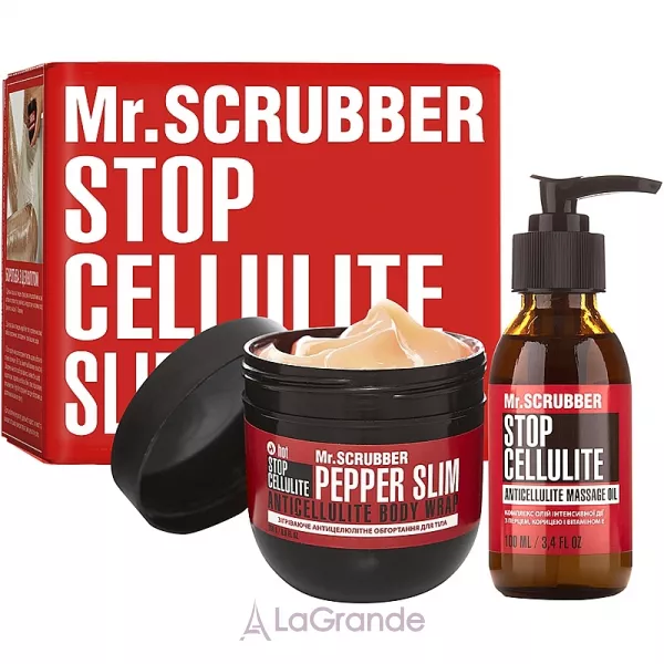 Mr.Scrubber Stop Cellulite Massage Hot Pepper Slim ����� (cr/hot/250g + oil/100ml)
