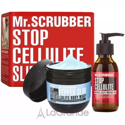 Mr.Scrubber Stop Cellulite Massage Cold Pepper Slim  (cr/cold/250g + oil/100ml)