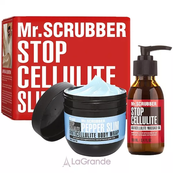 Mr.Scrubber Stop Cellulite Massage Cold Pepper Slim ����� (cr/cold/250g + oil/100ml)