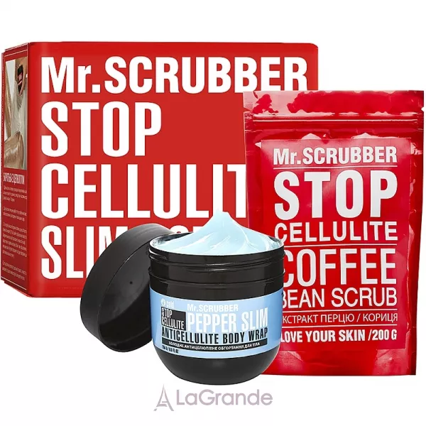 Mr.Scrubber Stop Cellulite Cold Pepper Slim ����� (cr/cold/250g + scrub/200g)