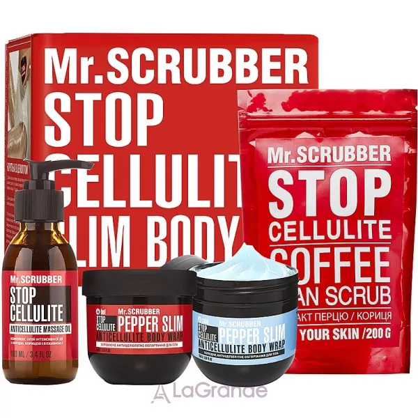 Mr.Scrubber Slim&Elastic Body ����� (oil/100ml + cr/2x250g + scrub/200g)