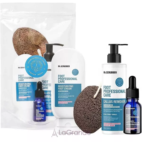 Mr.Scrubber Foot Professional Care ����� ��� ��������� �������� (oil/15ml + cr/115ml + gel/200ml)