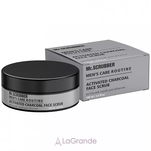 Mr.Scrubber Men`s Care Routine Activated Charcoal Face Scrub �������� ����� ��� ����