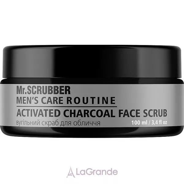 Mr.Scrubber Men`s Care Routine Activated Charcoal Face Scrub �������� ����� ��� ����