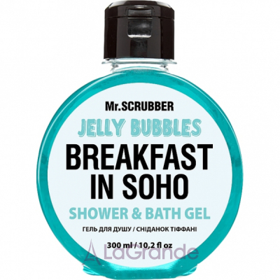 Mr.Scrubber Jelly Bubbles Breakfast In Soho Shower & Bath Gel   