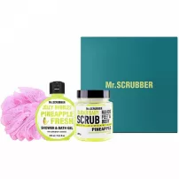 Mr.Scrubber "Pineapple" ����� "Pineapple" (body/scr/300 g + sh/gel/300 ml + sh/sponge)