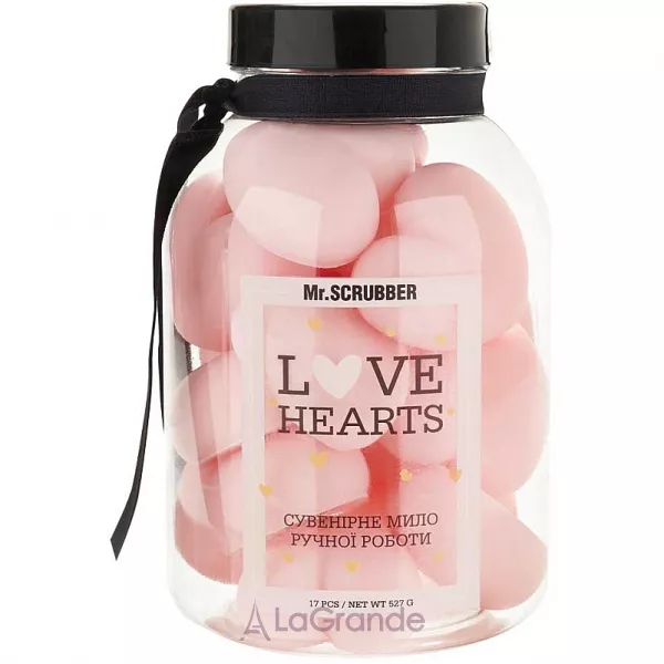 Mr.Scrubber Hand Made Soap Love Hearts Pink ��������������� ���� ������ ������ 