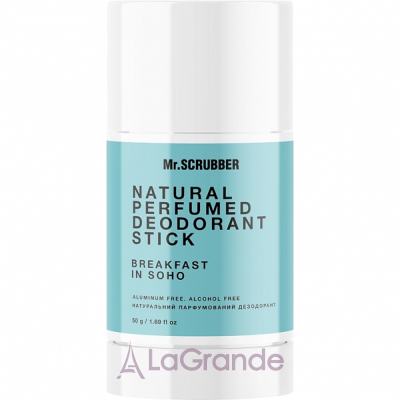 Mr.Scrubber Breakfast In Soho Natural Perfumed Deodorant Stick    