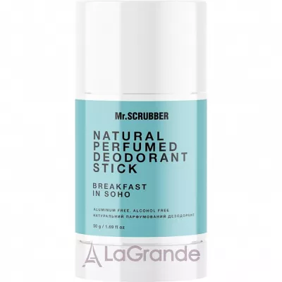 Mr.Scrubber Breakfast In Soho Natural Perfumed Deodorant Stick    