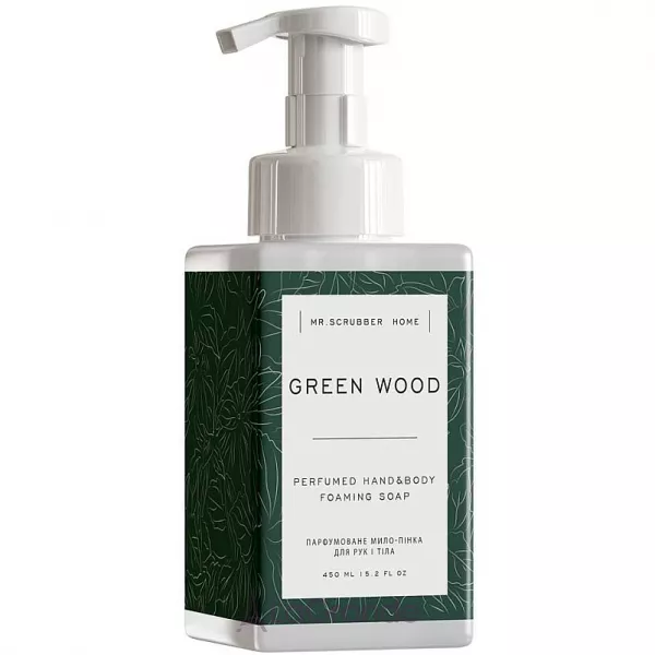 Mr.Scrubber Home Green Wood Perfumed Hand & Body Foarming Soap ��������������� ����-����� ��� ��� � ���� 