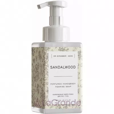 Mr.Scrubber Home Sandalwood Perfumed Hand & Body Foarming Soap  -     