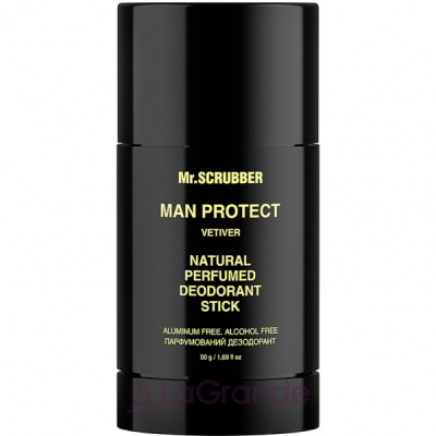 Mr.Scrubber Man Protect Vetiver Natural Perfumed Deodorant Stick   