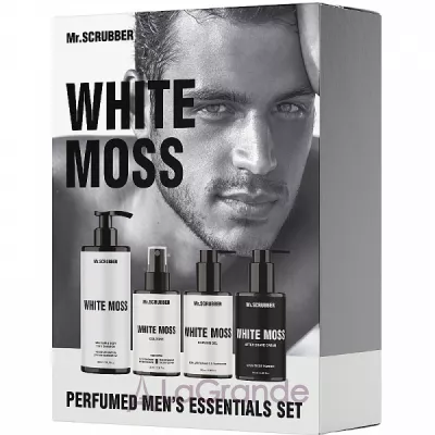 Mr.Scrubber White Moss Perfumed Mens Essentials Set     