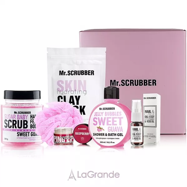 Mr.Scrubber Beauty Box Woman ���� (mask/200g + sh/gel/275ml + b/scr/300g + nail/complex/10ml + lip/scr/35ml + bath sponge)