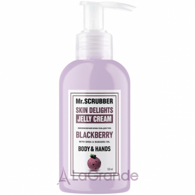 Mr. Scrubber Skin Delights Body & Hands Jelly Cream Blackberry  -     