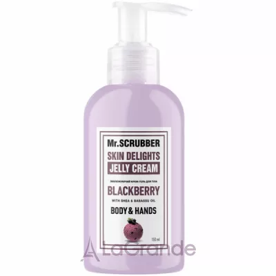 Mr. Scrubber Skin Delights Body & Hands Jelly Cream Blackberry  -     