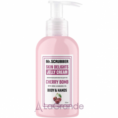 Mr. Scrubber Skin Delights Body & Hands Jelly Cream Cherry Bomb -     