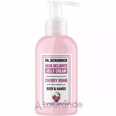 Mr. Scrubber Skin Delights Body & Hands Jelly Cream Cherry Bomb -     