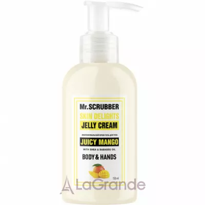 Mr. Scrubber Skin Delights Body & Hands Jelly Cream Mango -     