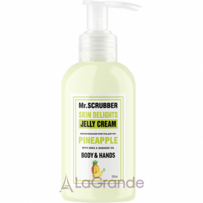 Mr.Scrubber Skin Delights Body & Hands Jelly Cream Pineapple  -     