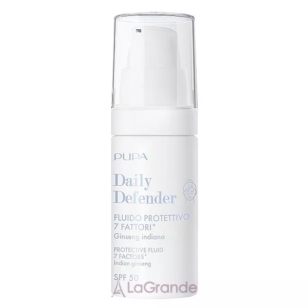 Pupa Daily Defender Protective Fluid 7 Factors Indian Ginseng SPF 50 �������� ����� ��� ����