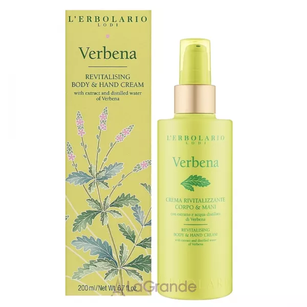 L'Erbolario Verbena Revitalising Body & Hand Cream ���� ��� ���� � ��� 
